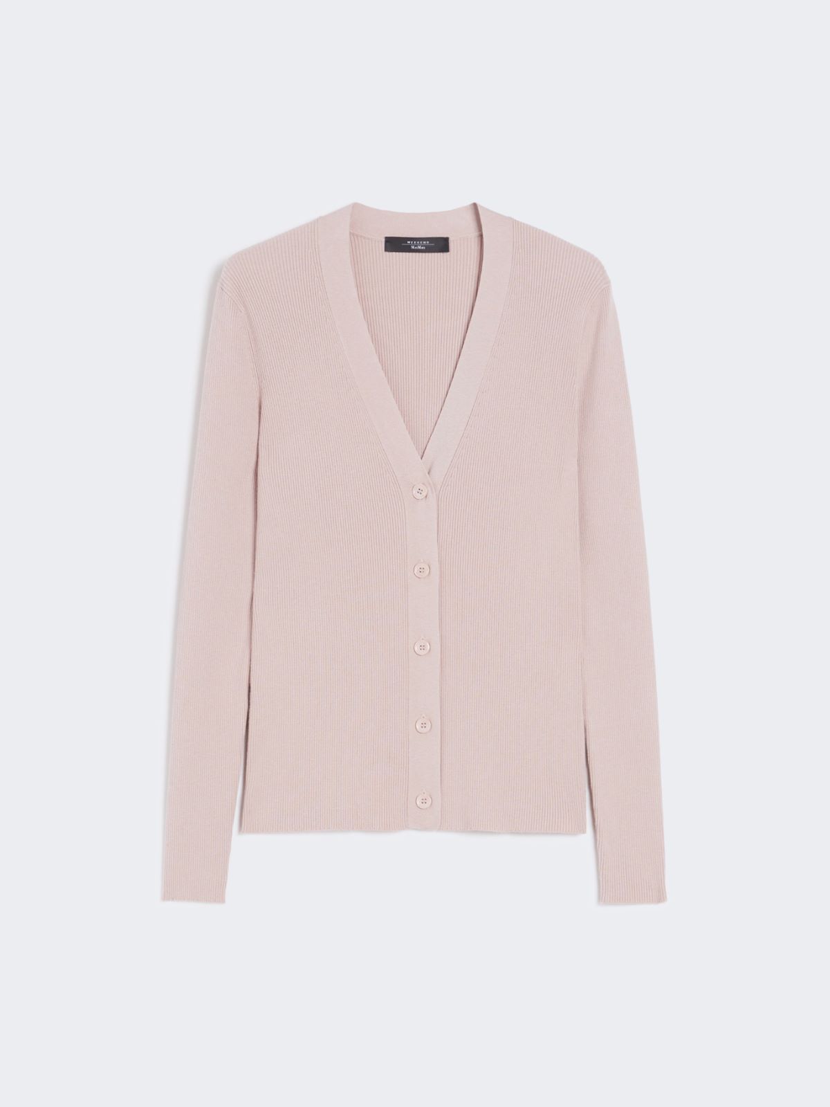 Viscose V-neck cardigan - POWDER - Max Mara - 9