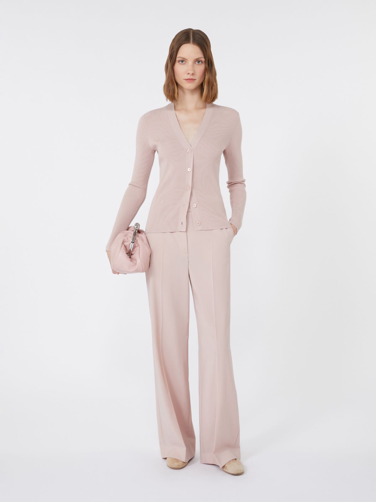 未使用】 Max Mara マックスマーラ シルクトップス ピンク