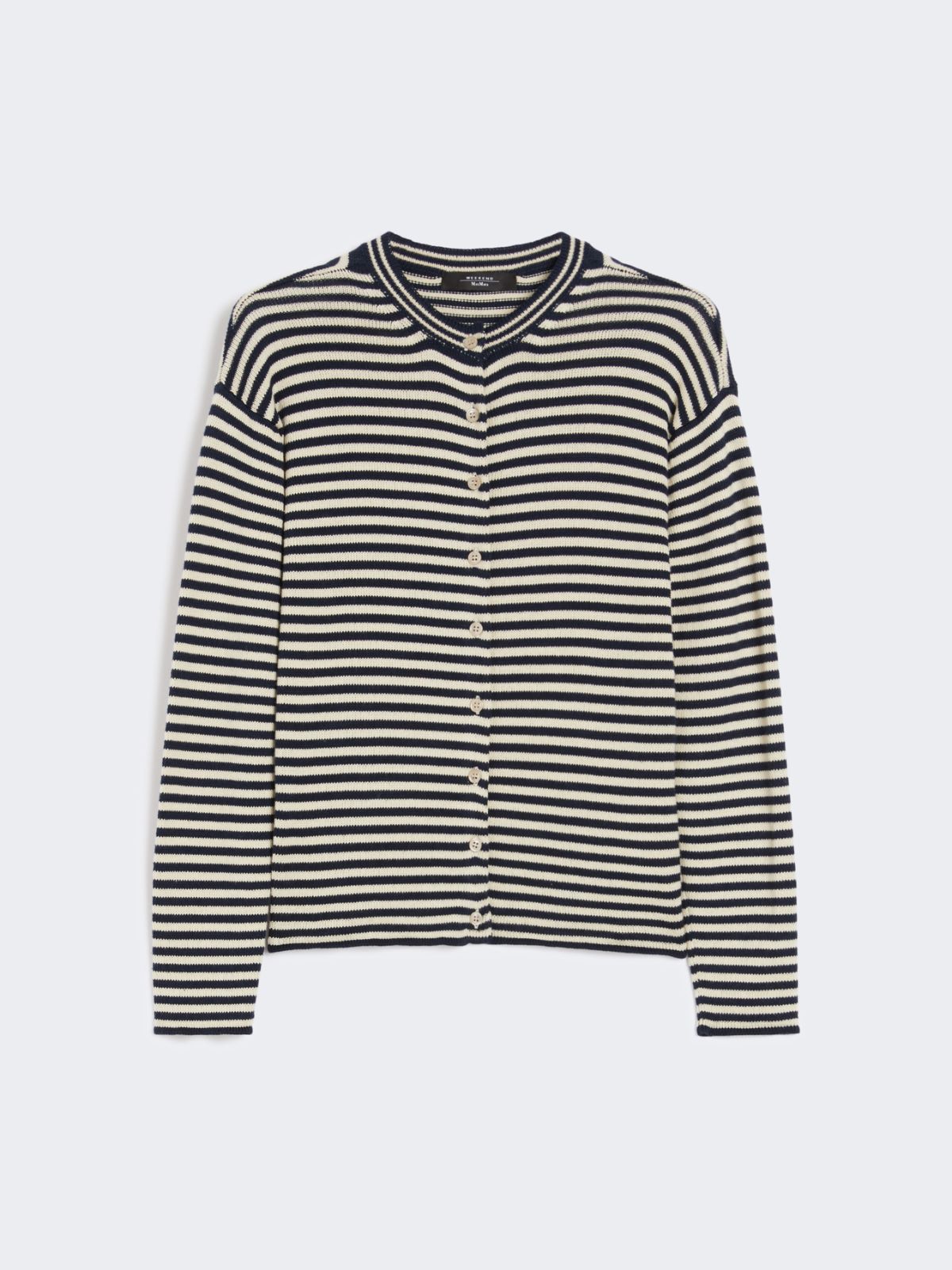 Cardigan aus Baumwollgarn - BLAU - Max Mara - 9