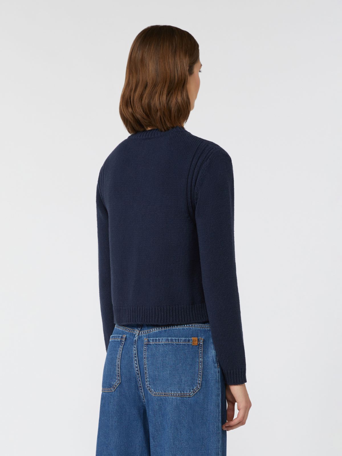 민치오 코튼 가디건 - NAVY - Max Mara - 3
