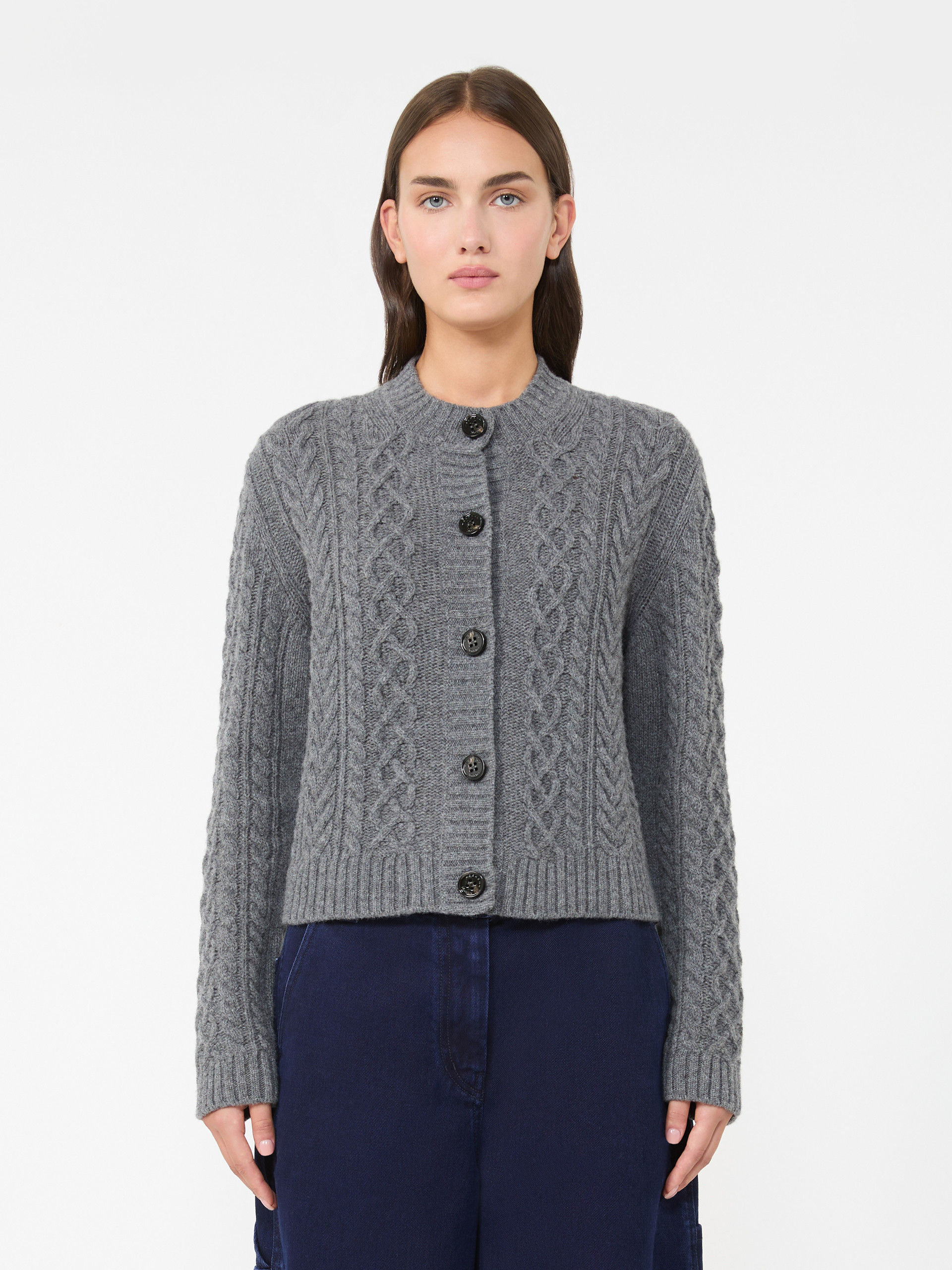 아비토 버진울 가디건 - DARK GREY - Max Mara - 2