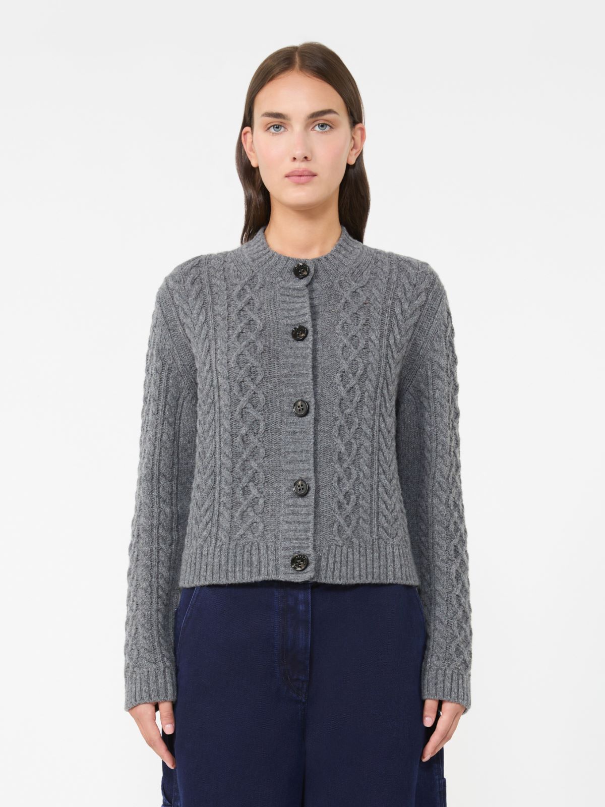 아비토 버진울 가디건 - DARK GREY - Max Mara - 5