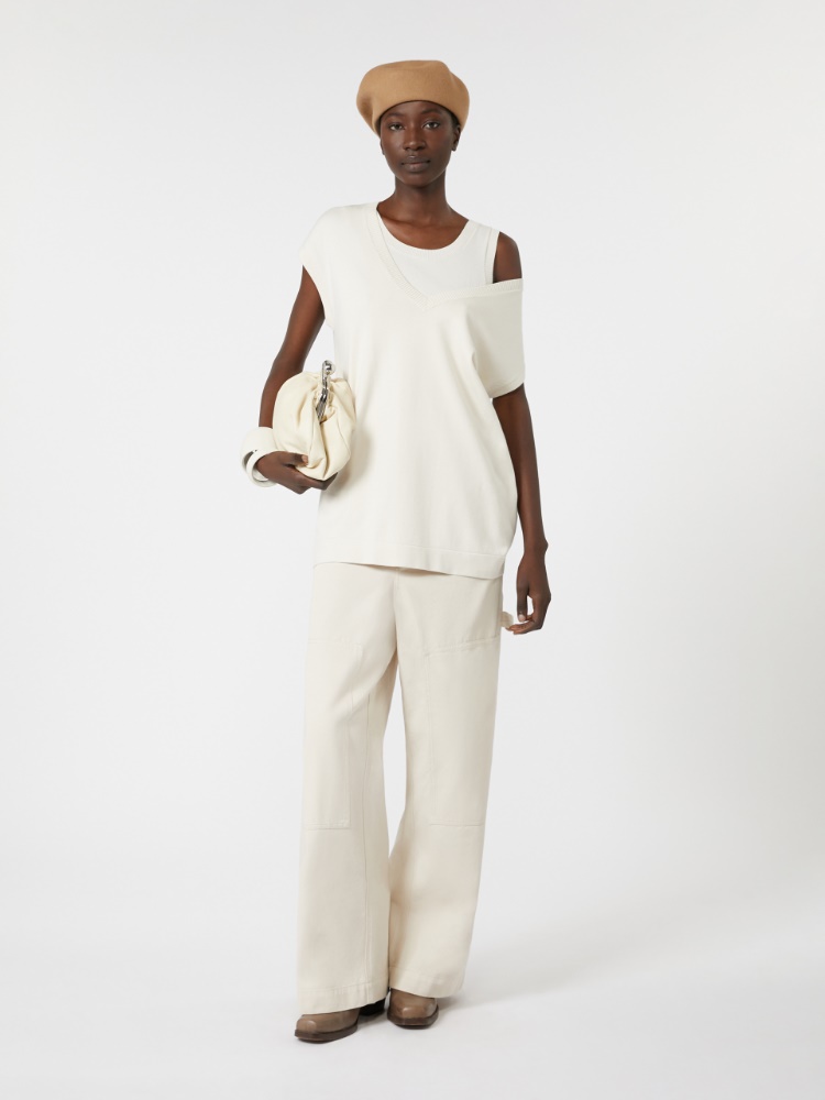 Viscose yarn gilet - IVORY - Max Mara