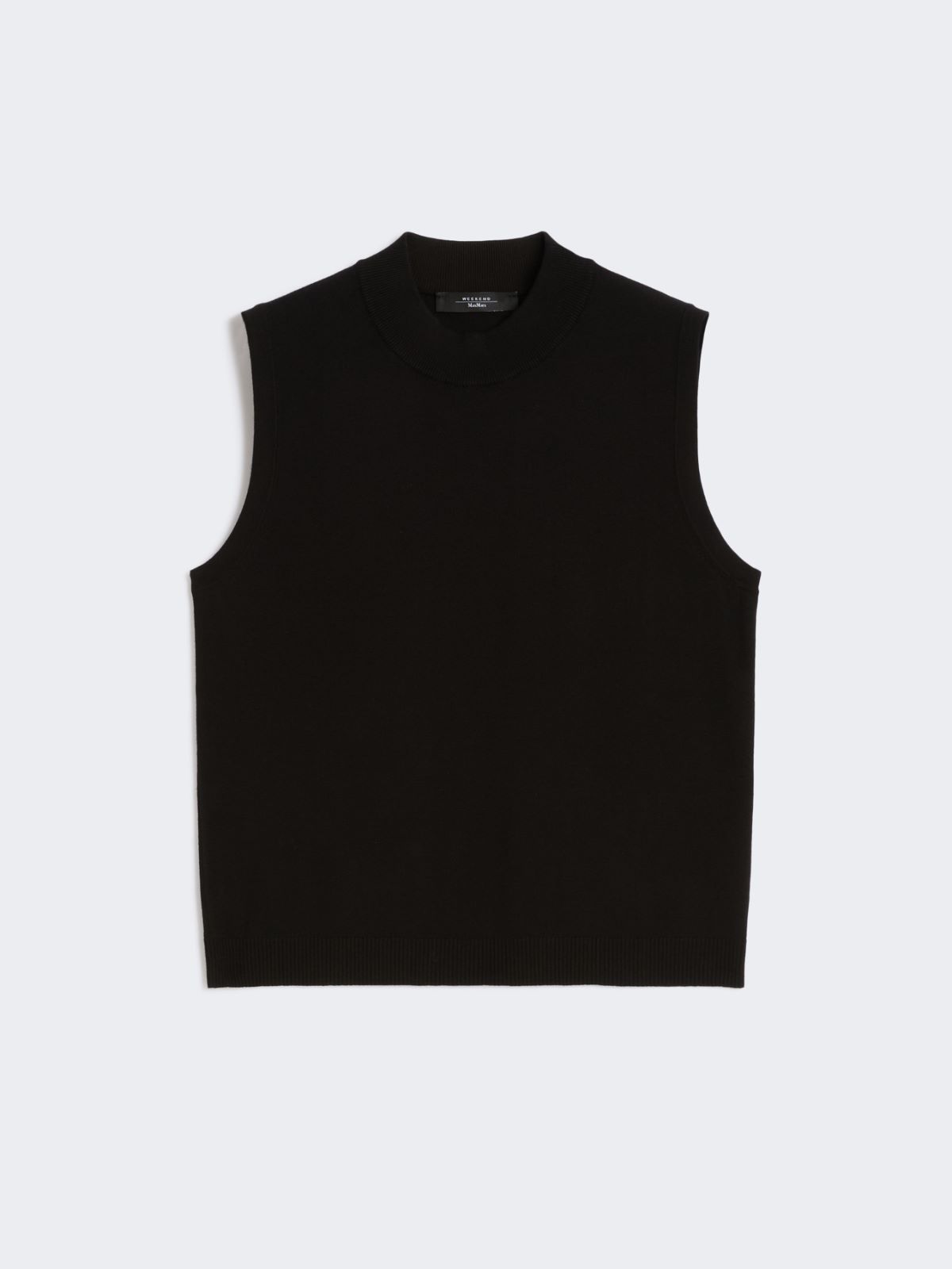 Stretch viscose yarn top - BLACK - Max Mara - 9