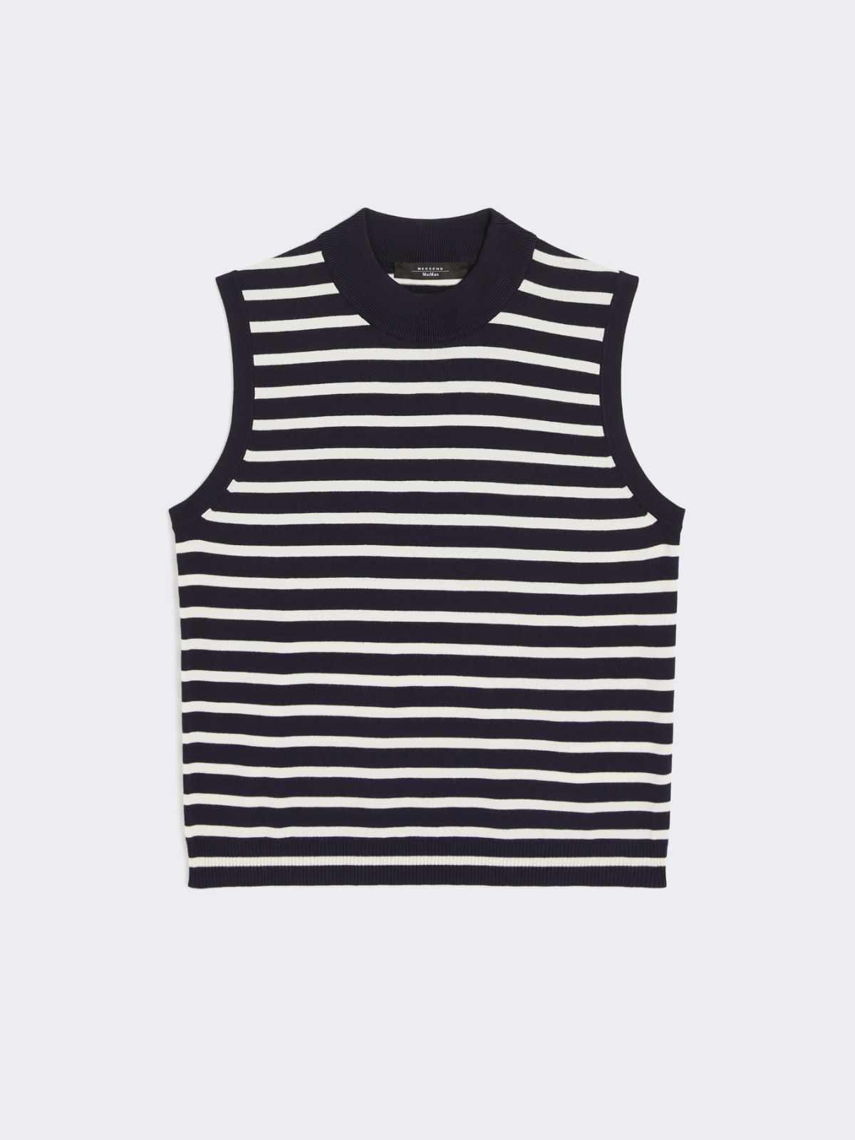 Stretch viscose yarn top - NAVY - Max Mara - 9