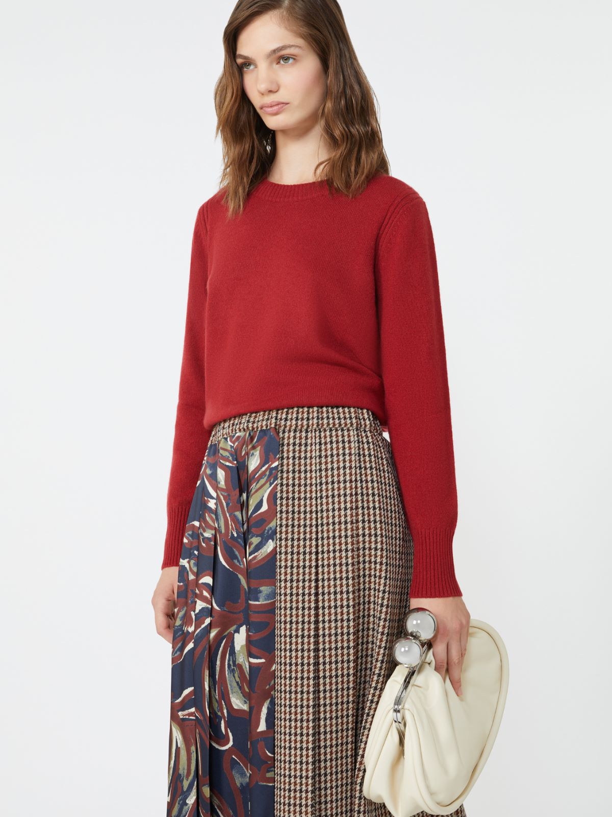 Cashmere yarn jumper - BERRY RED - Max Mara - 4