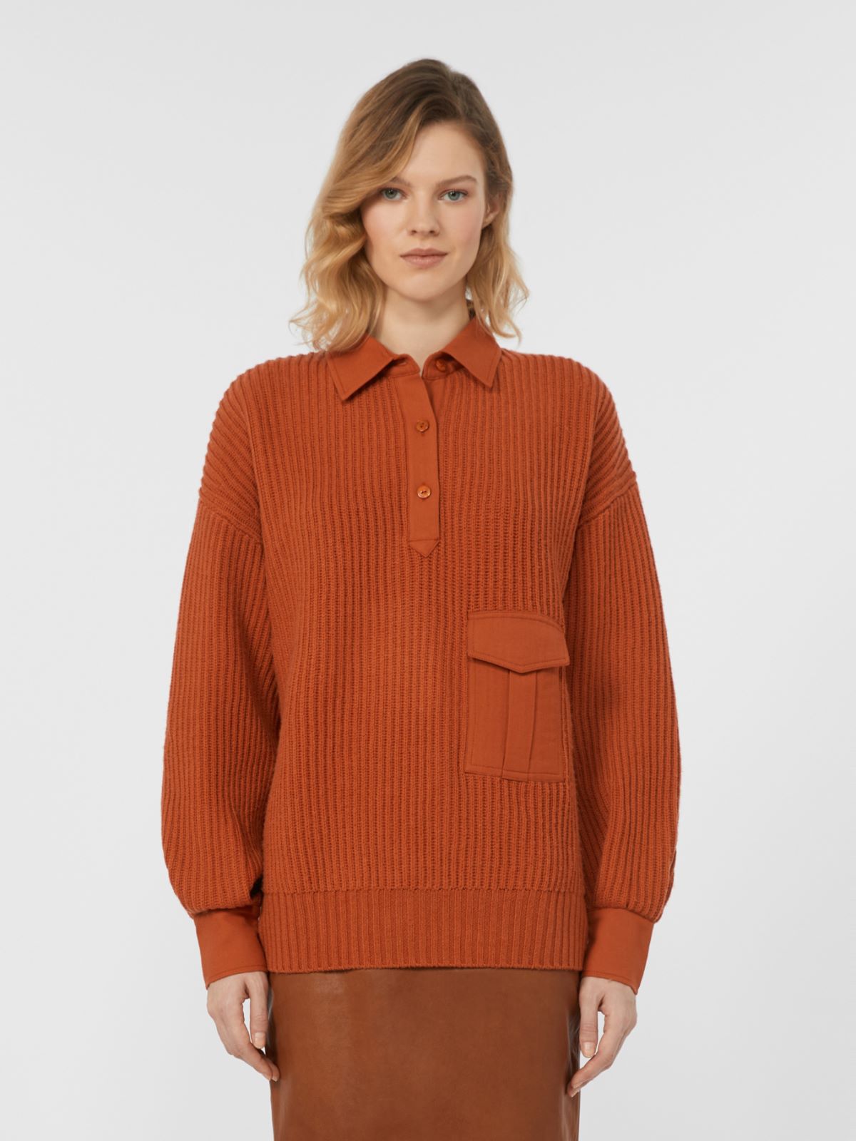 Pull-over en laine et cachemire - ROUILLE - Max Mara - 2