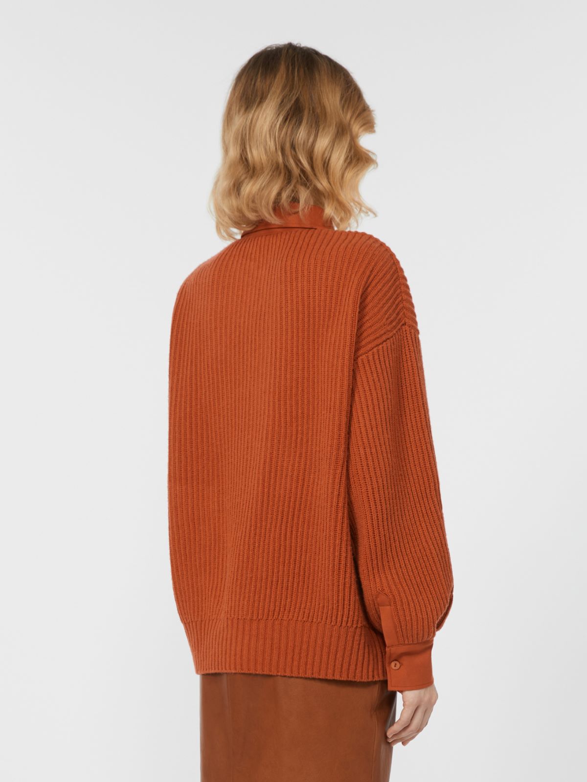 Pull-over en laine et cachemire - ROUILLE - Max Mara - 3