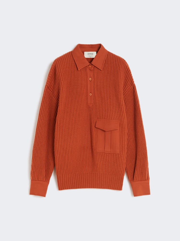 Wool and cashmere pullover - RUST - Max Mara