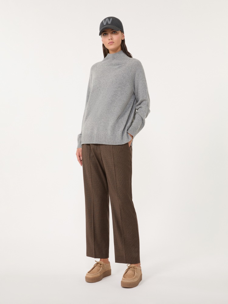 Cashmere yarn turtleneck - MEDIUM GREY - Max Mara