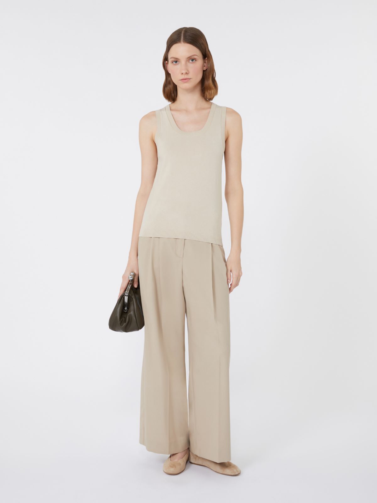 Top aus elastischer Viskose + BEIGE - Max Mara