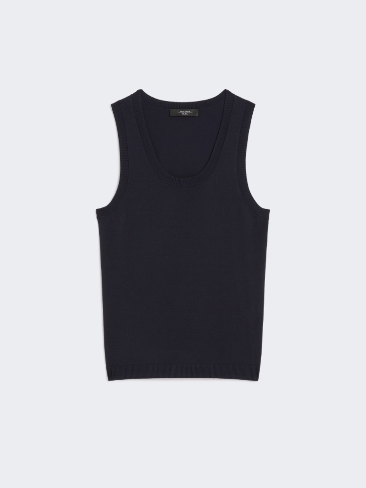 Top aus elastischer Viskose - BLAU - Max Mara