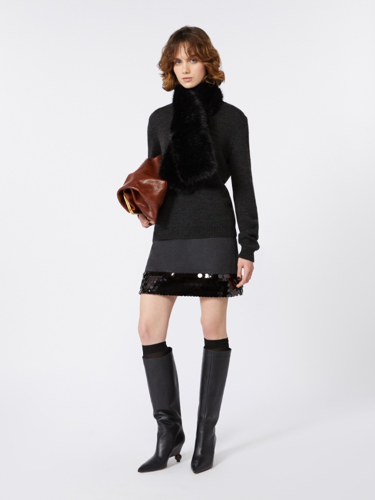 Pullover aus Mohairgarn - ANTHRAZIT - Max Mara