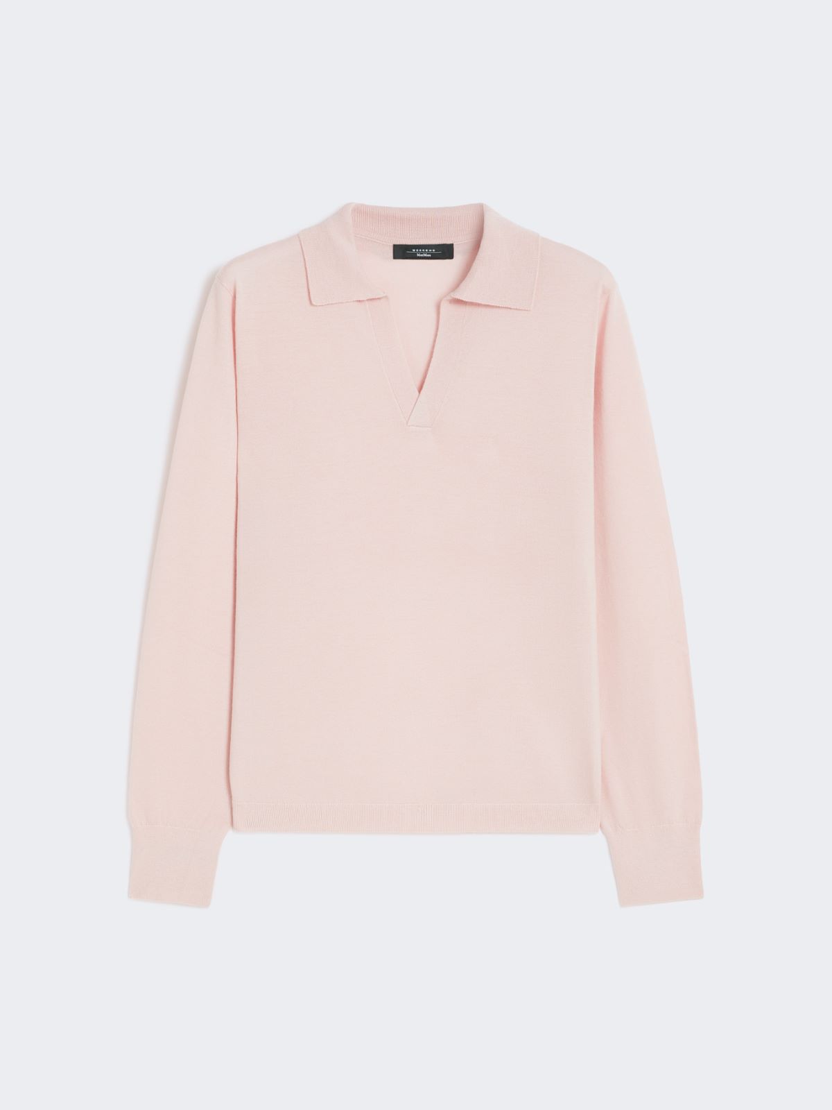 Wool and cashmere polo shirt - PINK - Max Mara - 9