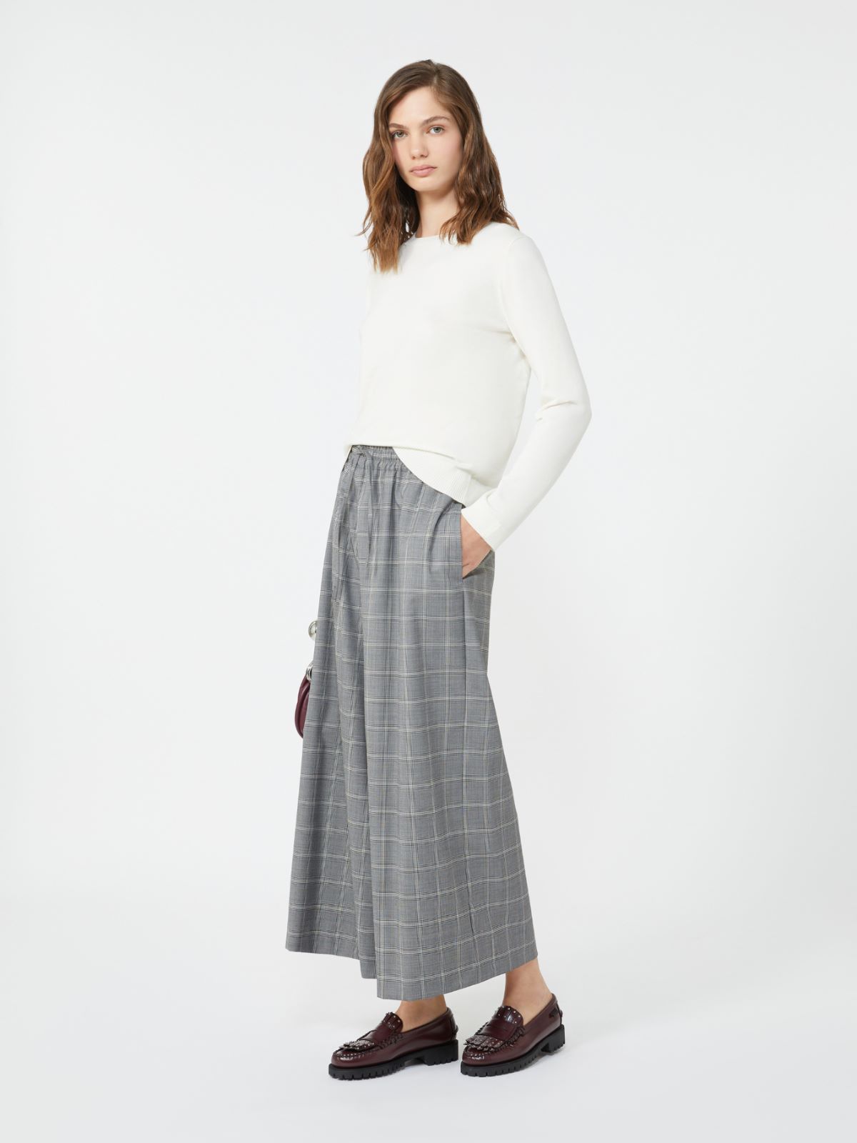 Silk and wool yarn jumper - ECRU - Max Mara