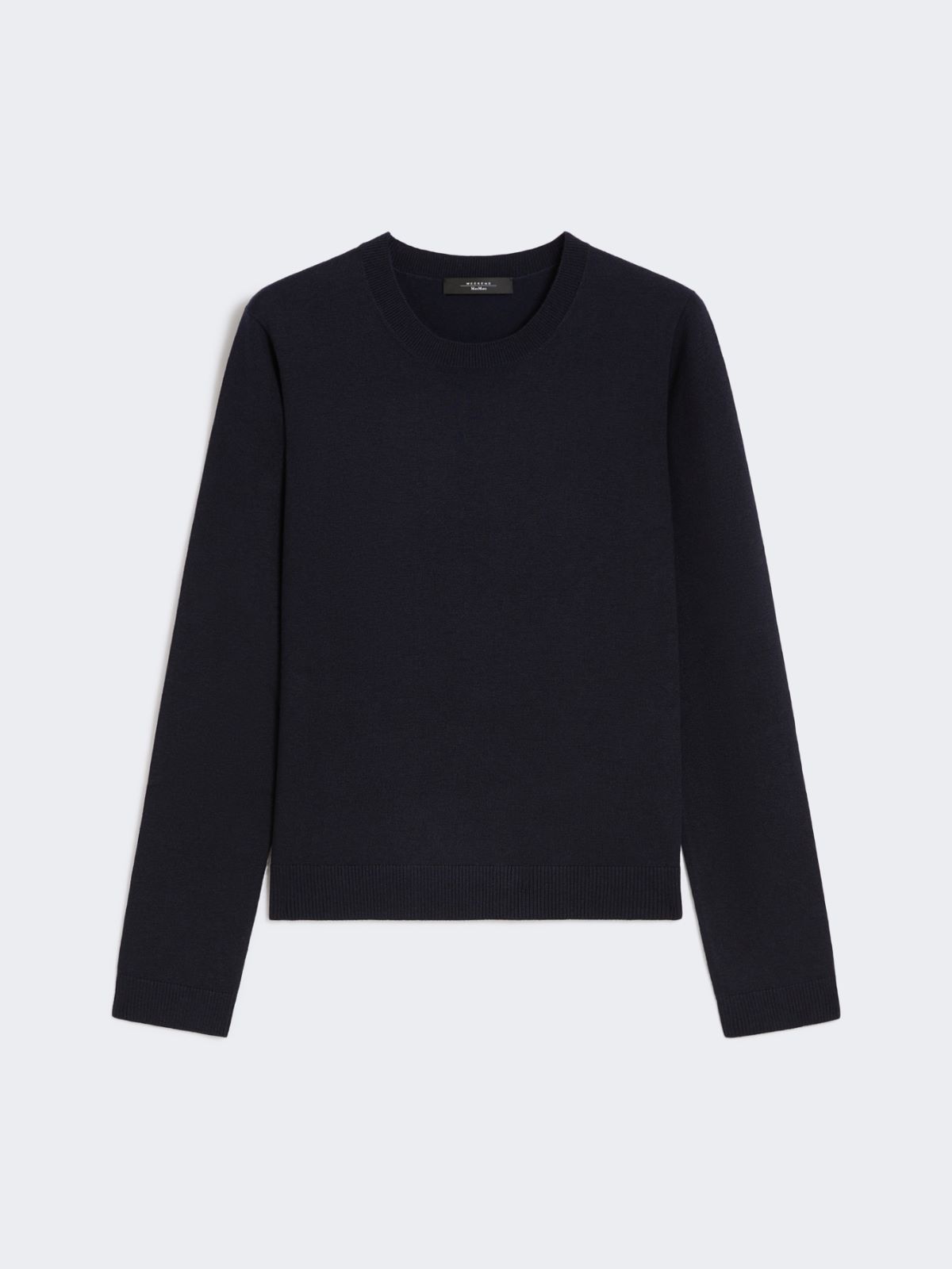 Silk and wool yarn jumper - NAVY - Max Mara - 9