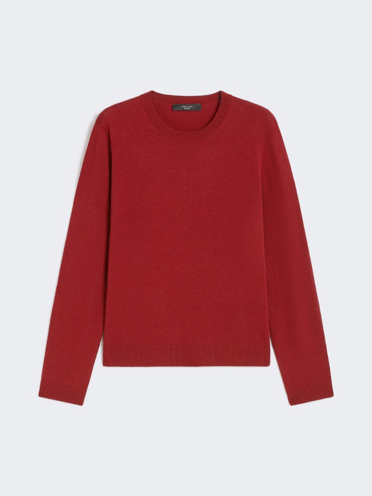 [シチリア] シルク ウール ニット - BERRY RED - Max Mara