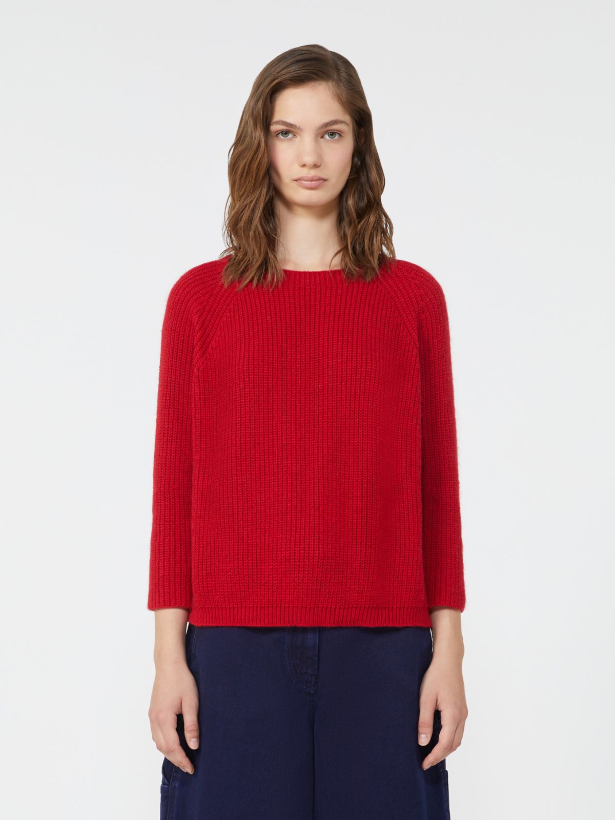 Mohair yarn jumper - RED - Max Mara - 2