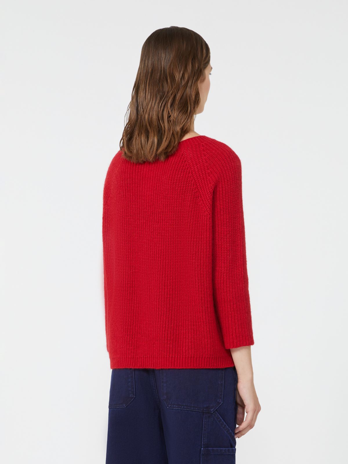 Mohair yarn jumper - RED - Max Mara - 3