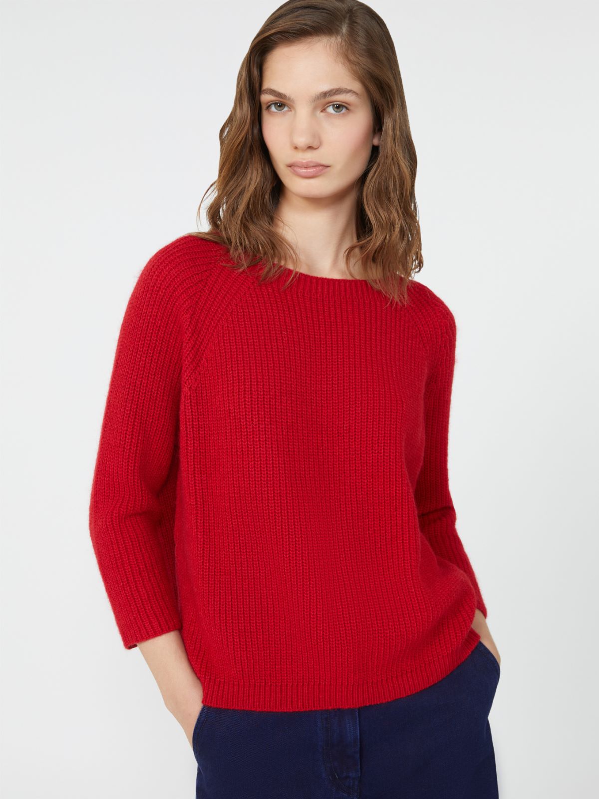 Mohair yarn jumper - RED - Max Mara - 4