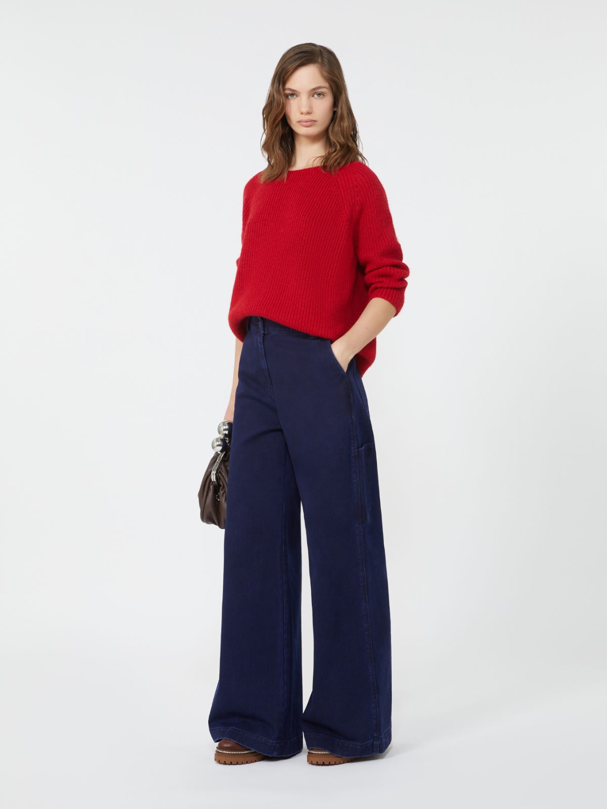 Mohair yarn jumper - RED - Max Mara