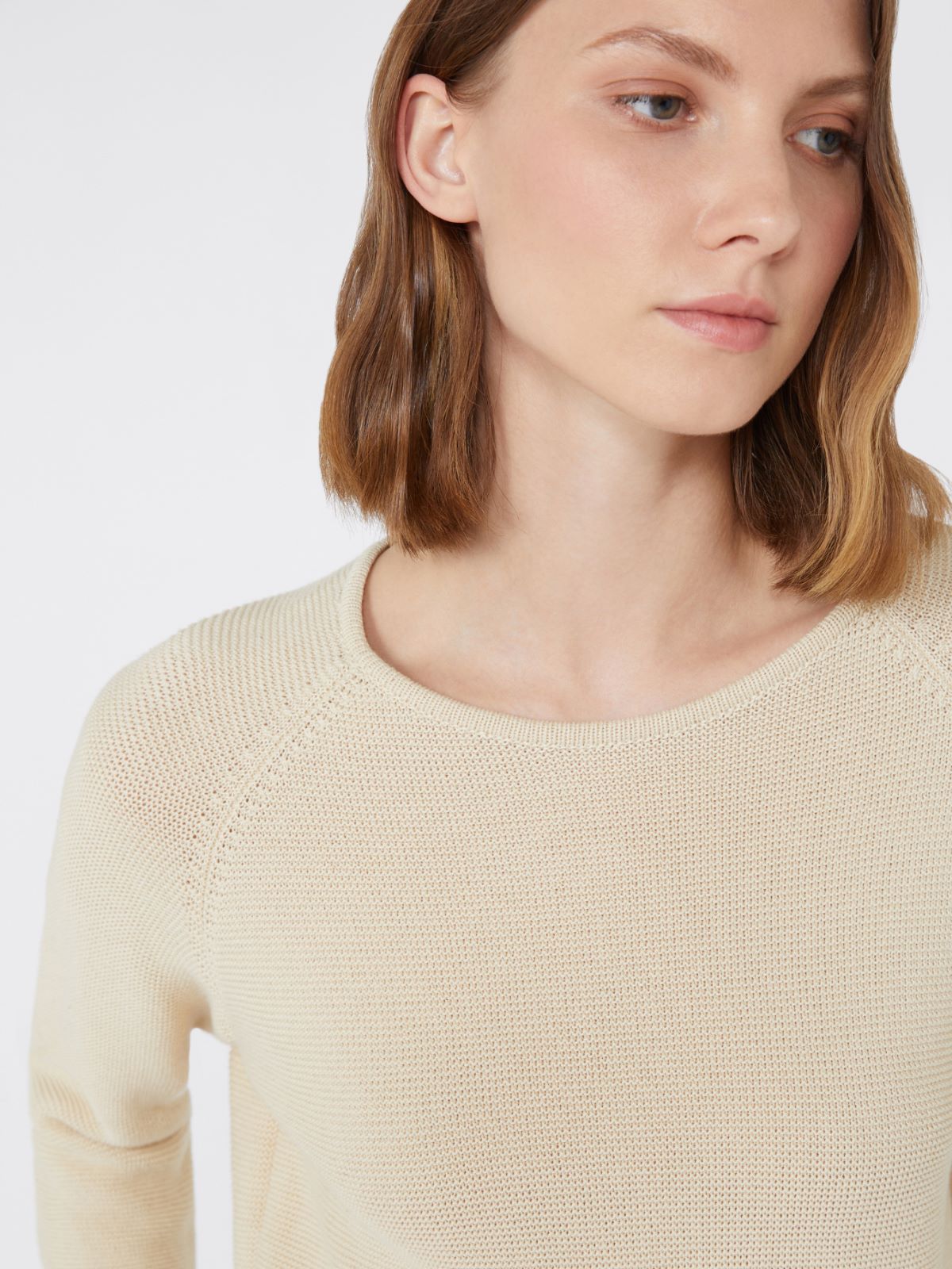 Cotton yarn sweater - IVORY - Max Mara - 5