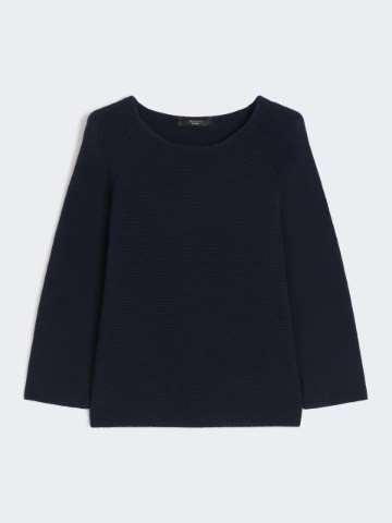 その他 Weekend Max Mara Navy blue cotton Medea sweatshirt Stretch viscose sweatshirt, navy | 