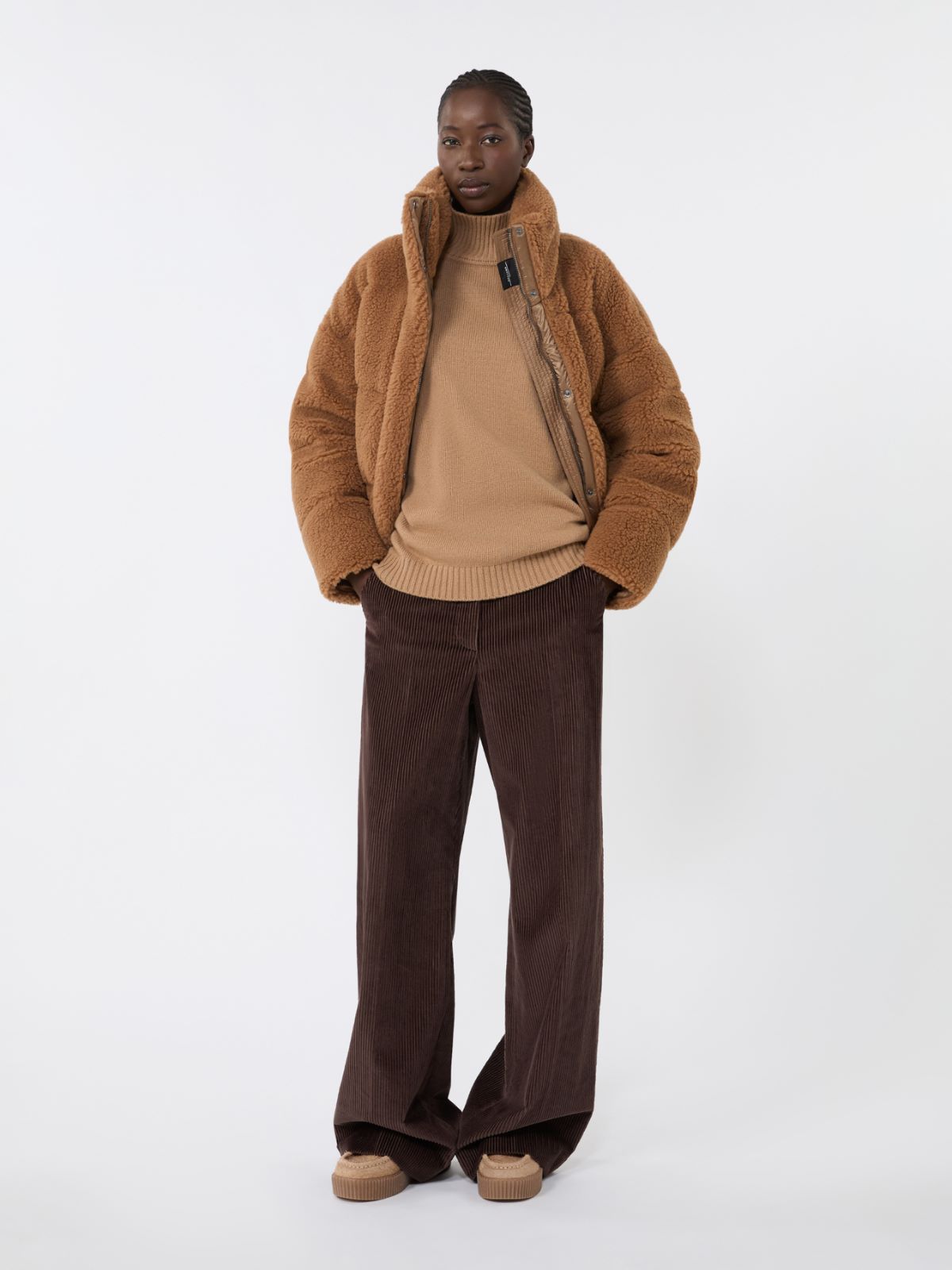 Wool knit turtleneck jumper - CAMEL - Max Mara