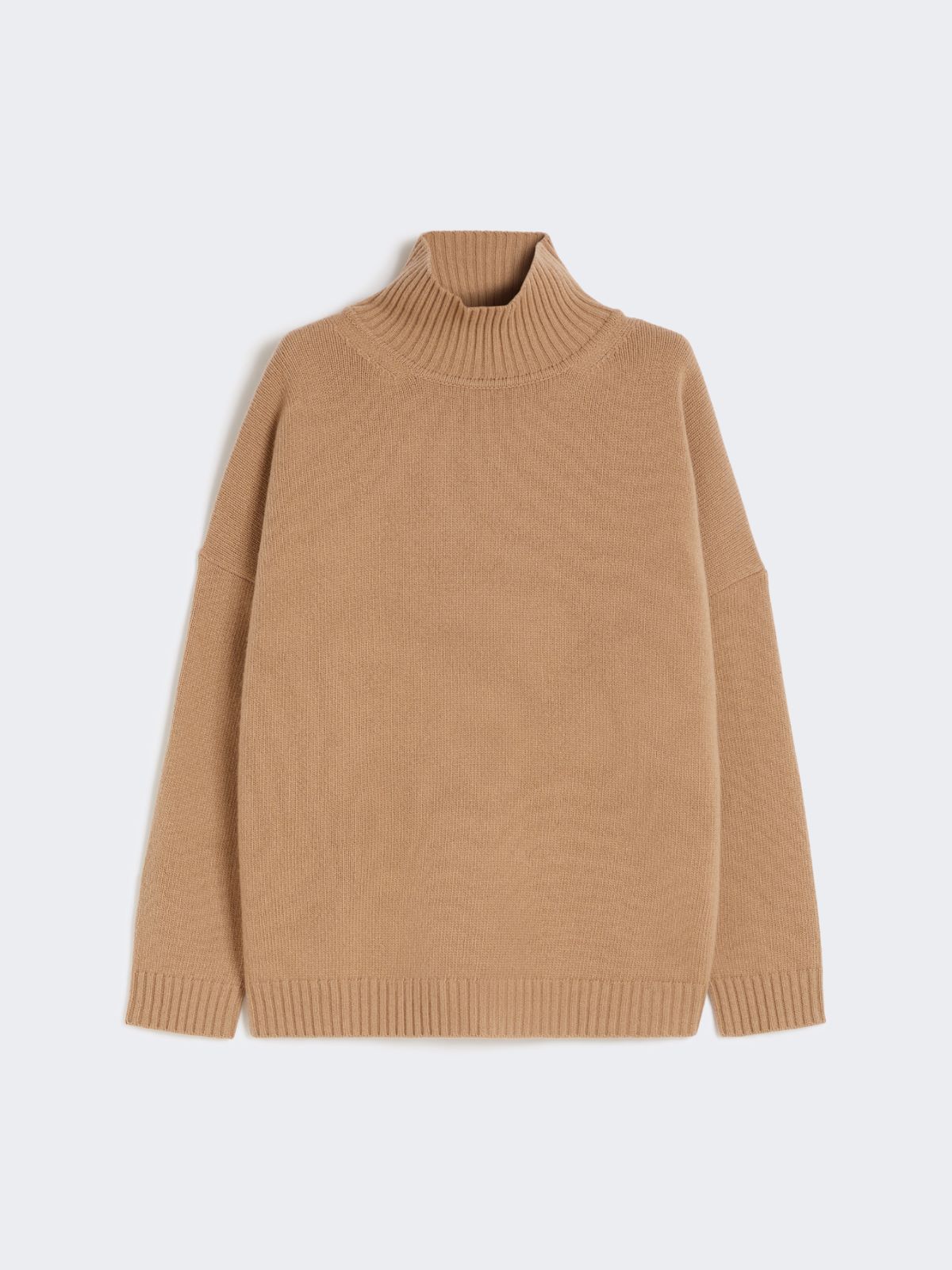 Rollkragenpullover aus Wollgewebe - KAMEL - Max Mara - 9