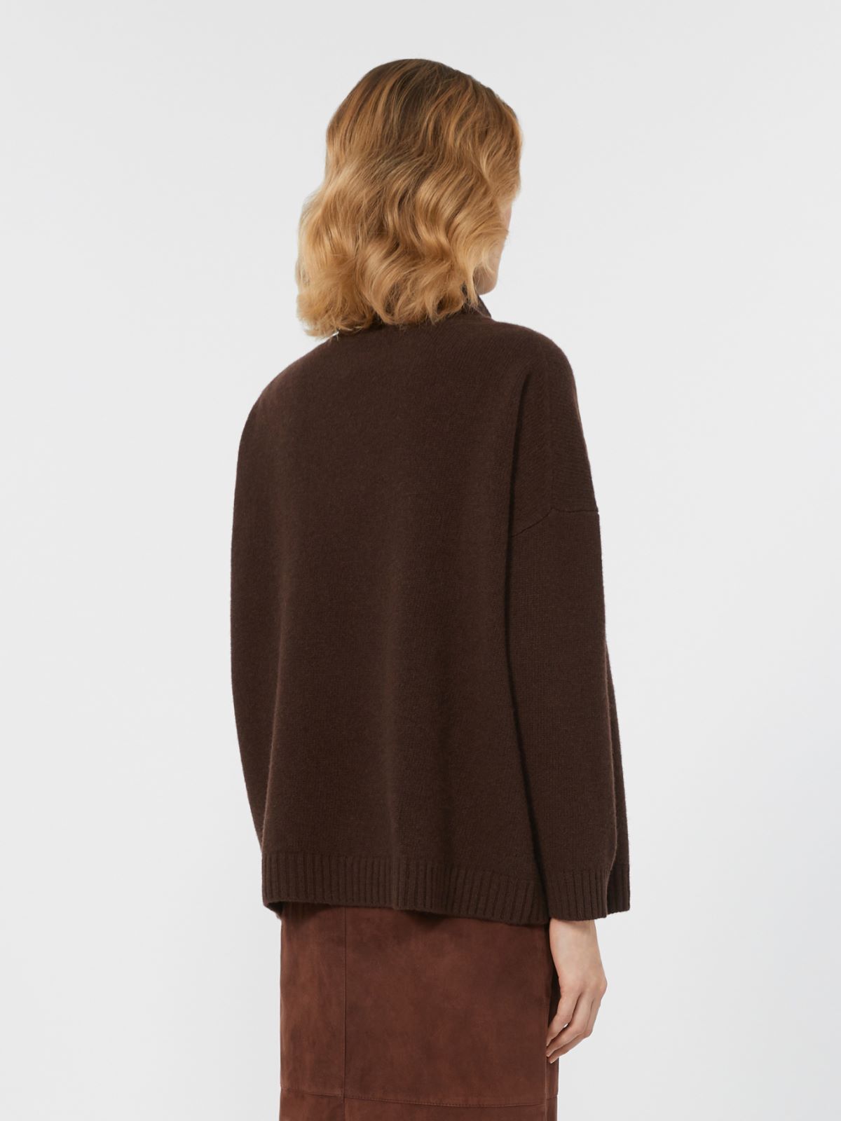 Rollkragenpullover aus Wollgewebe - SCHOKOLADE - Max Mara - 3