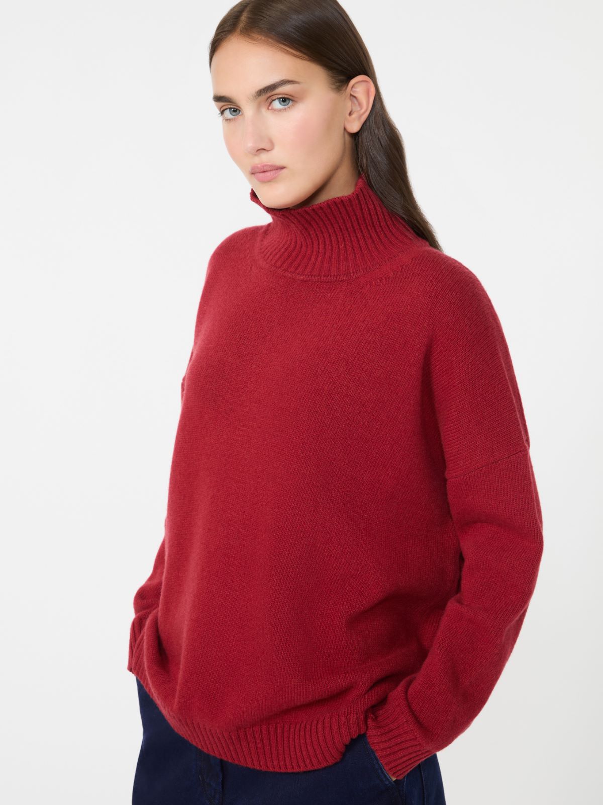 보르지아 버진울 스웨터 - BERRY RED - Max Mara - 5