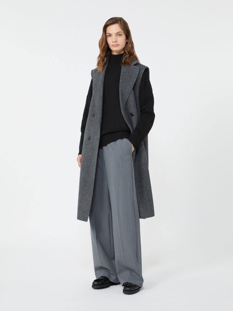 Wool knit turtleneck jumper - BLACK - Max Mara