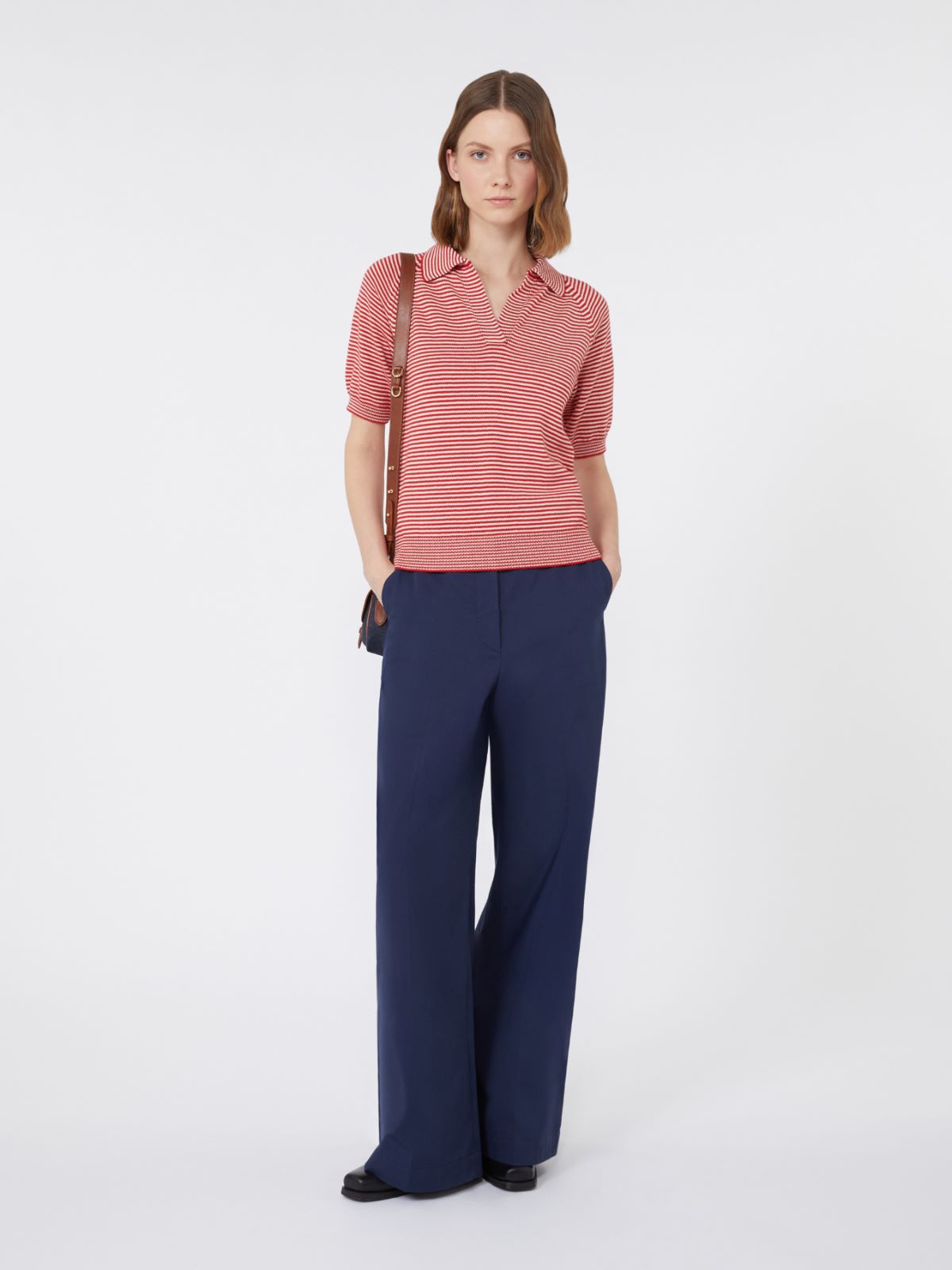 Polo z bawełnianej przędzy - CZERWONY - Max Mara
