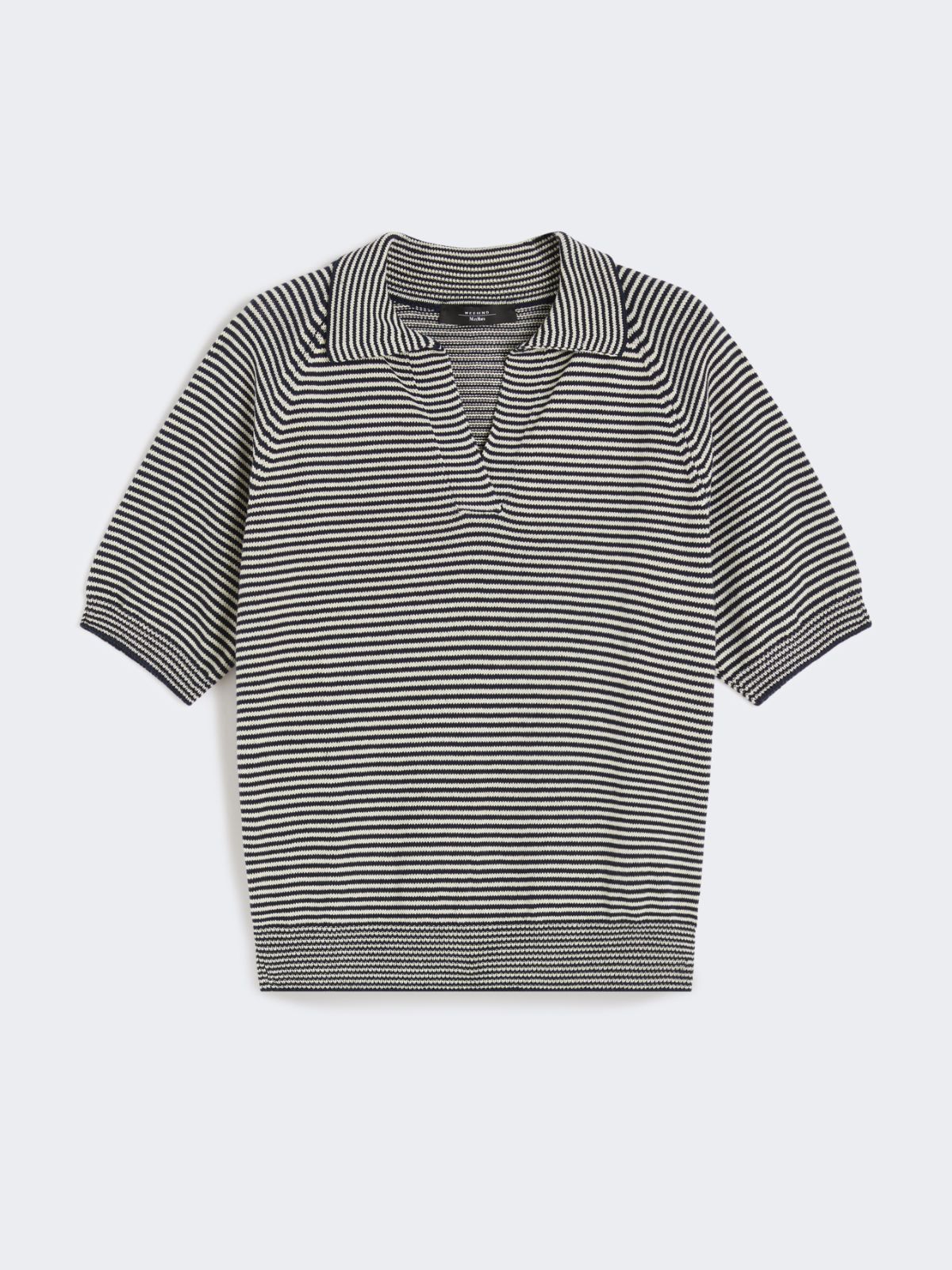 Cotton yarn polo shirt - NAVY - Max Mara - 9