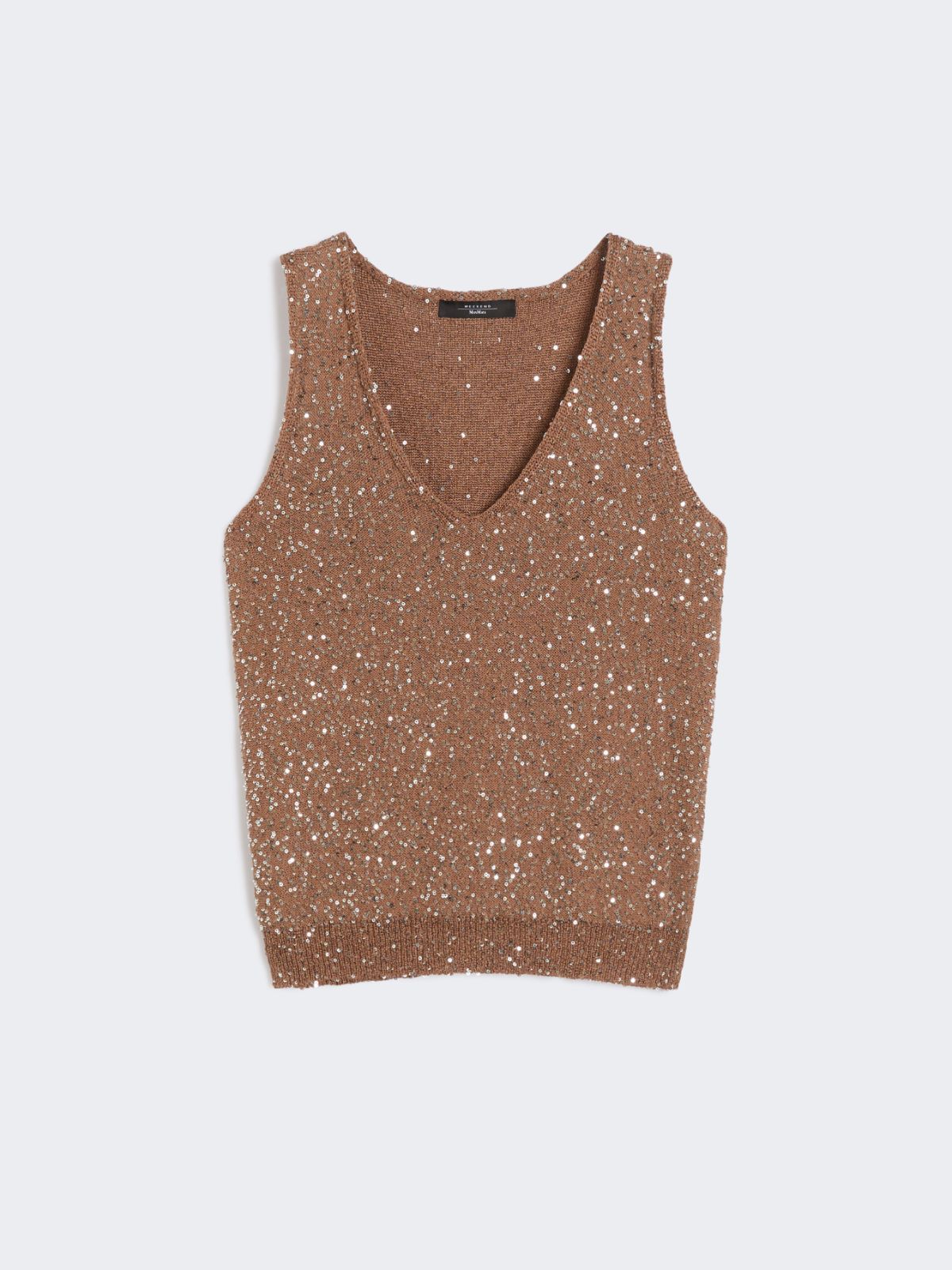 Sequinned knitted top - MARRON GLACE' - Max Mara - 9