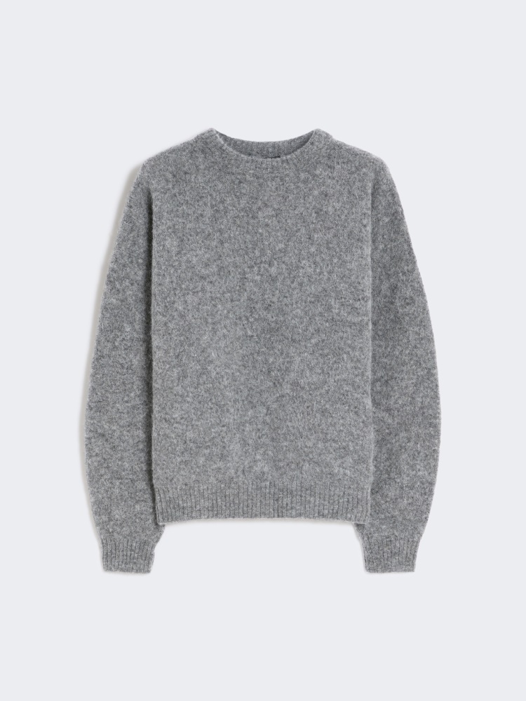 Alpaca and wool jumper - MEDIUM GREY - Max Mara