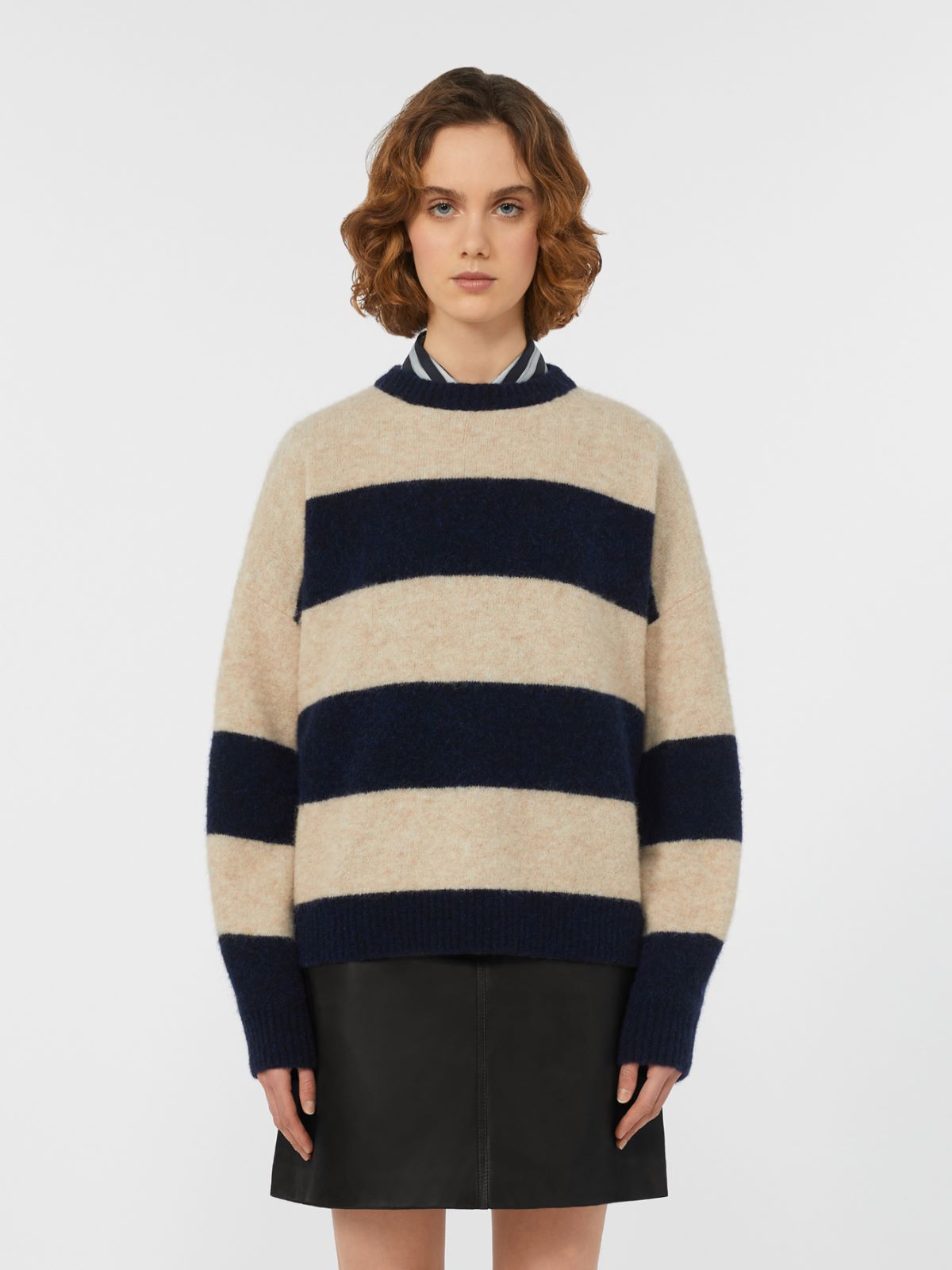Alpaca and wool jumper - NAVY - Max Mara - 2