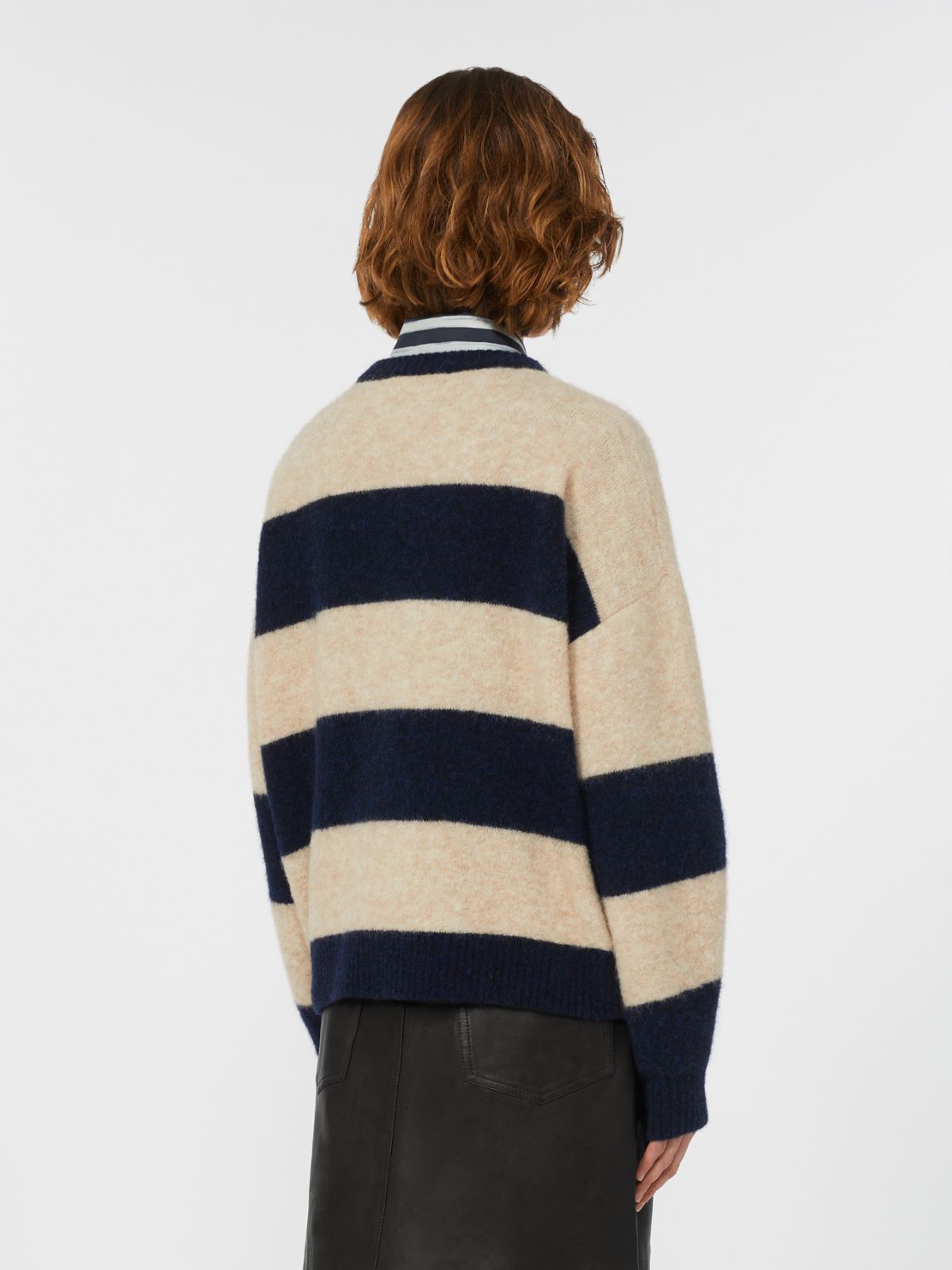 Alpaca and wool jumper - NAVY - Max Mara - 3