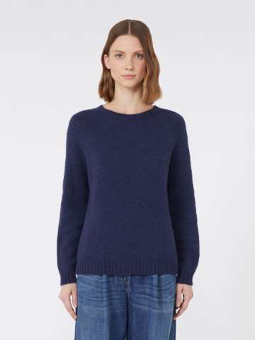その他 Weekend Max Mara Navy blue cotton Medea sweatshirt Hoodies female | Max Mara