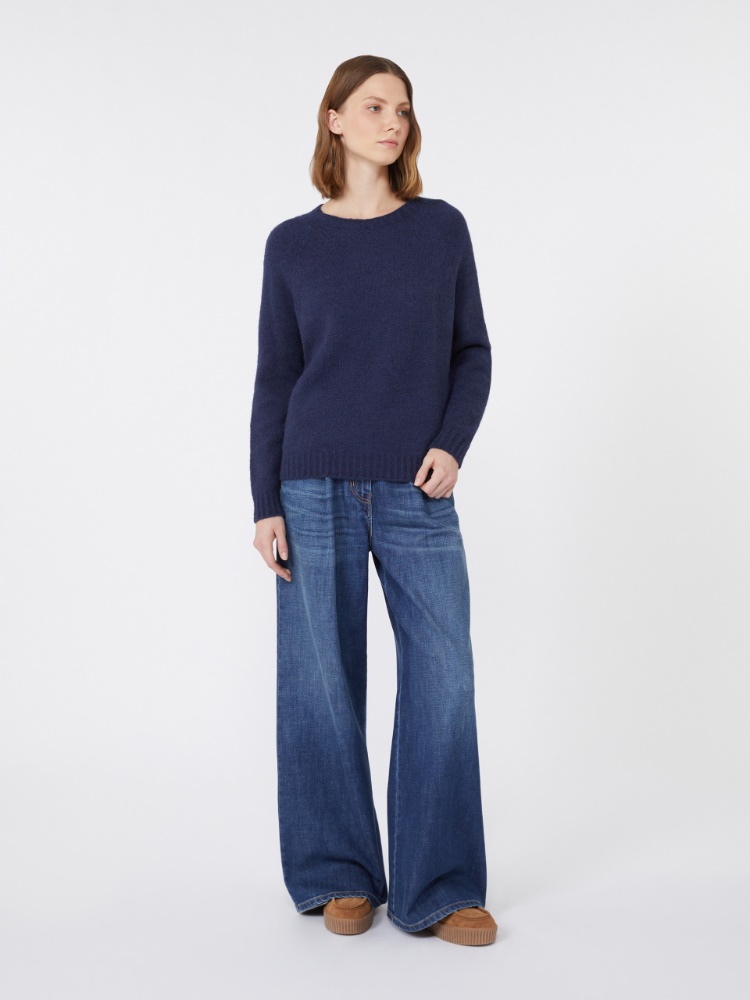 Alpaca and cotton sweater - ULTRAMARINE - Max Mara