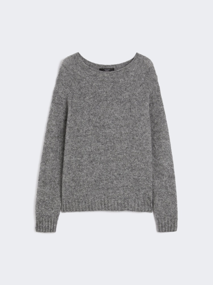 기아치 알파카 스웨터 - MEDIUM GREY - Max Mara
