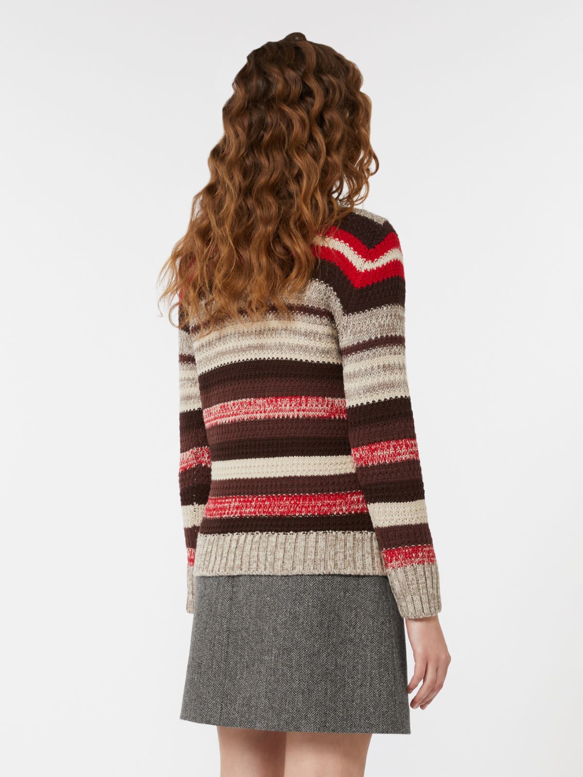 Pullover aus Wollgarn im Rippstrick - ROT - Max Mara - 3
