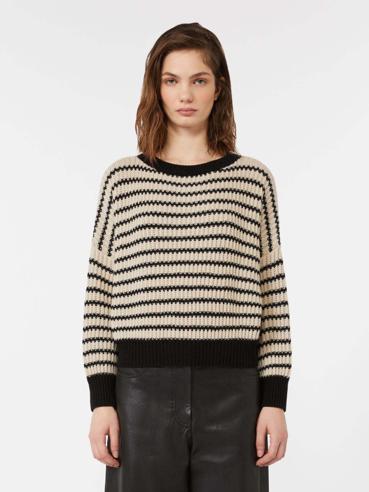 Cropped-Pullover aus Wolle - BEIGE - Max Mara - 2