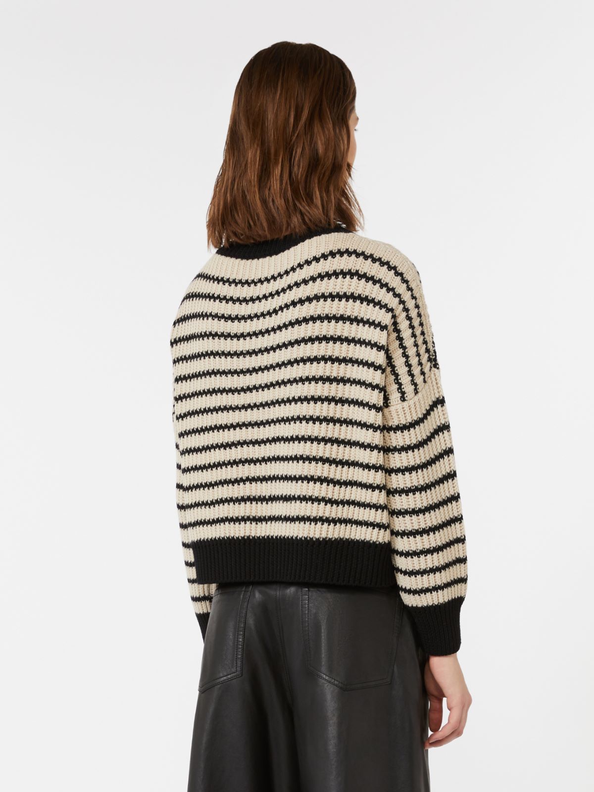 Cropped-Pullover aus Wolle - BEIGE - Max Mara - 3