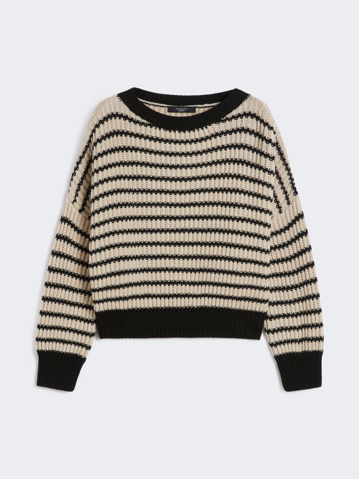 Cropped wool knit jumper - BEIGE - Max Mara - 9