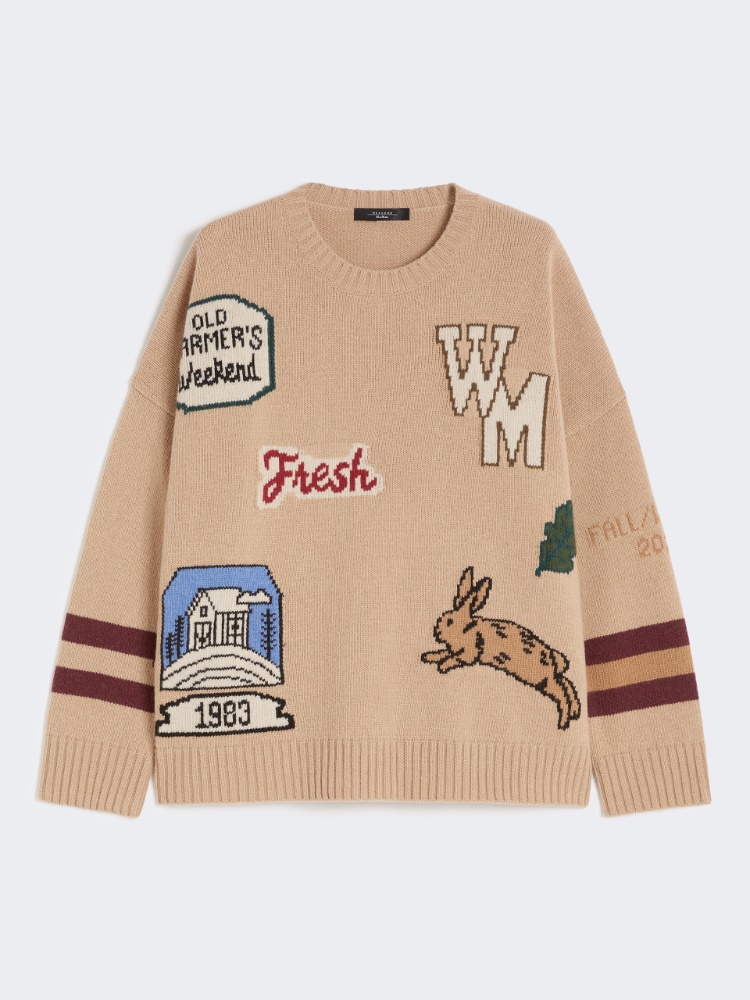 파비디 버진울 스웨터 - BEIGE - Max Mara