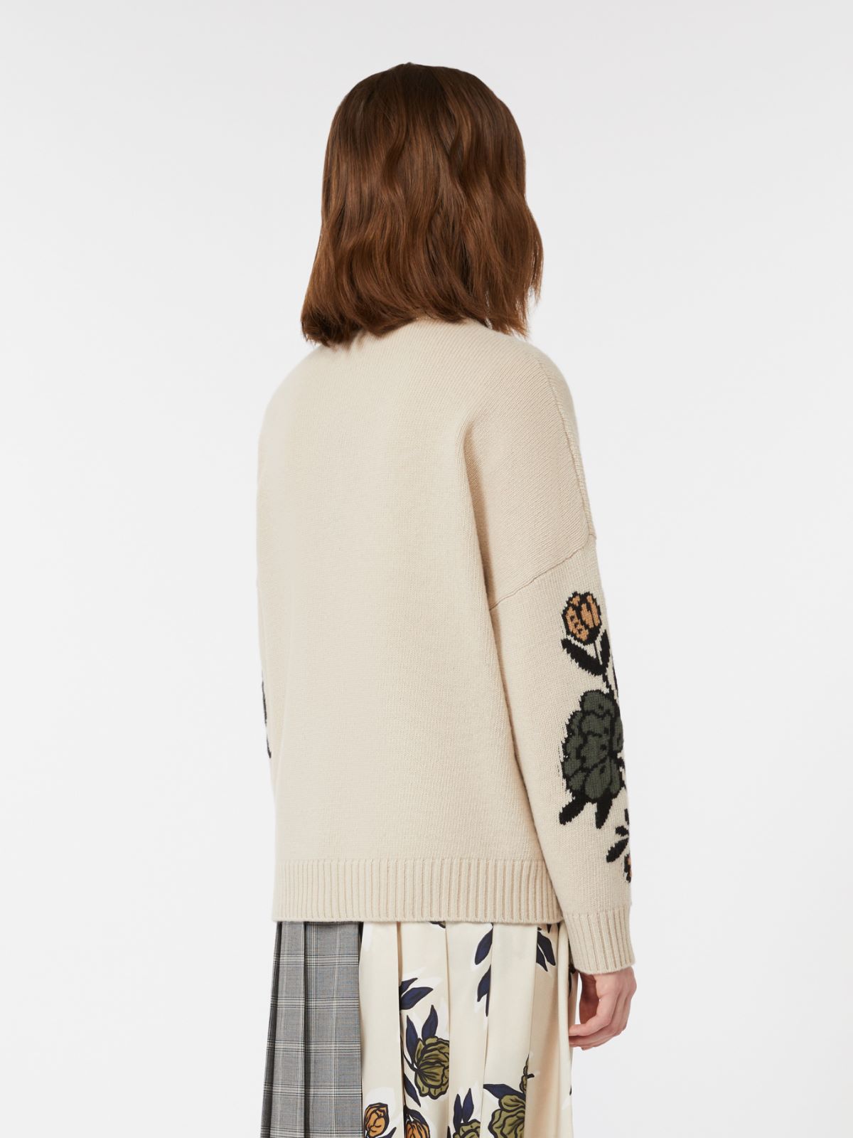 Oversize-Pullover aus Wollgarn - ECRU - Max Mara - 3