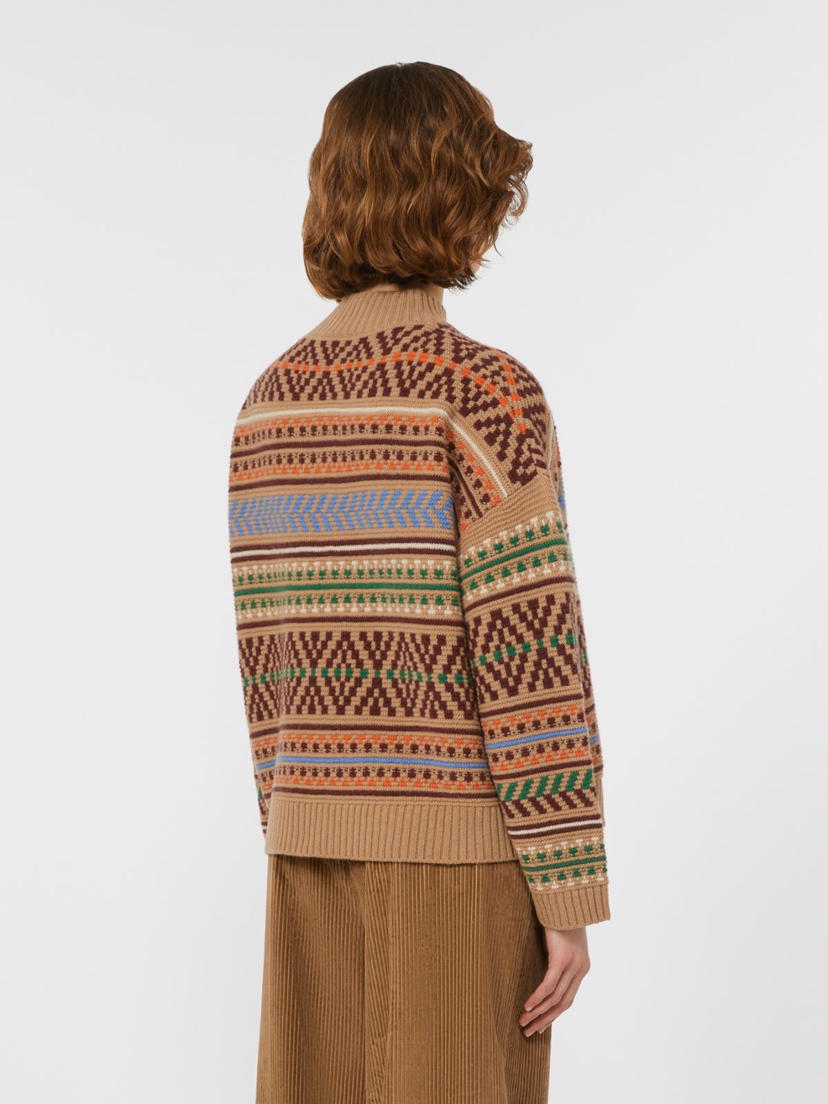 Pullover aus Woll-Jacquard - KAMEL - Max Mara - 3
