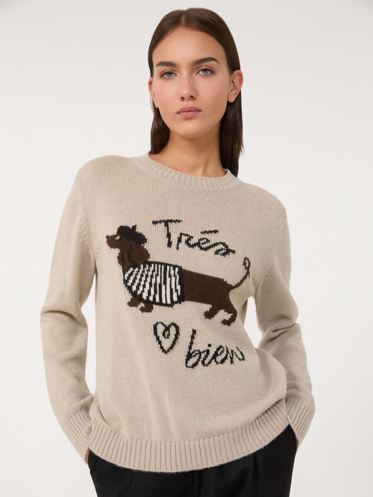 Alpaca and wool jumper - SAND - Max Mara - 4