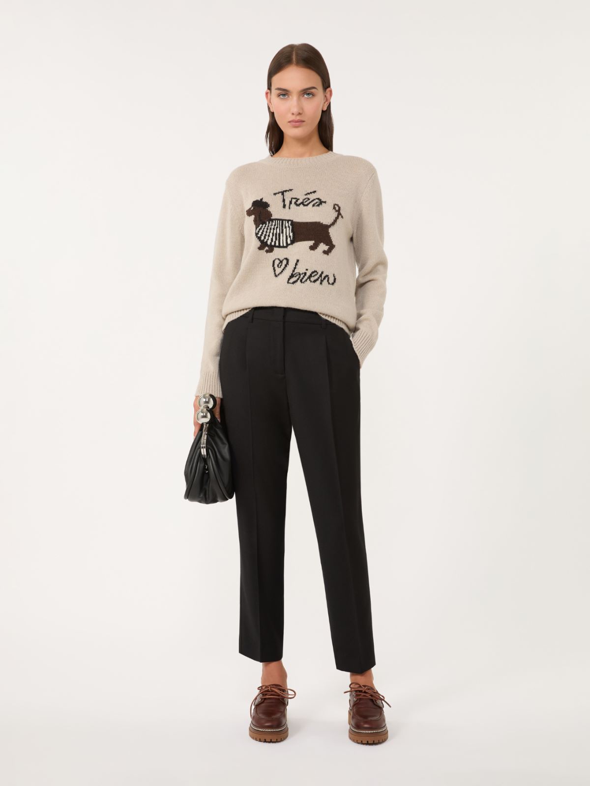 Alpaca and wool jumper - SAND - Max Mara